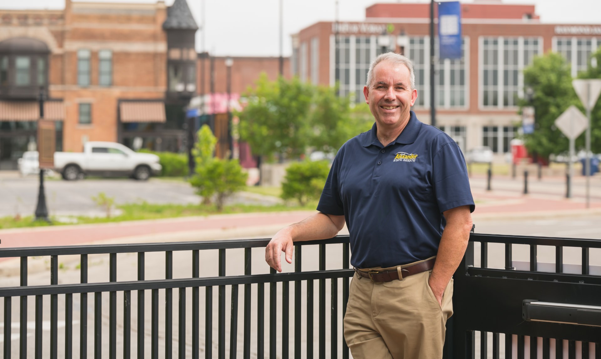State Senator Scott Alexander in downtown Muncie, Indiana